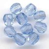 Perles à facette 4mm, bleu clair