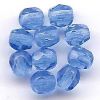 Perles à facette 4mm, bleu (light sapphire)