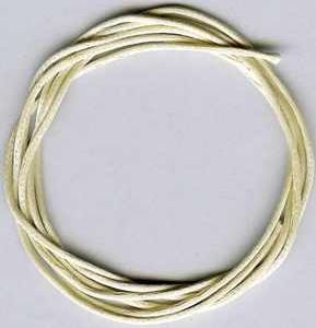 Cordelette de satin HQ 1mm de diamètre, beige