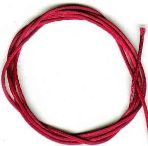 Cordelette de satin HQ 1mm de diamètre, bordeaux