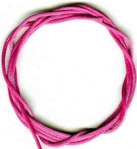 Cordelette de satin HQ 1mm de diamètre, fuchsia