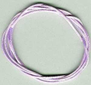 Cordelette de satin HQ 1mm de diamètre, parme