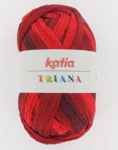 Laine Katia, Triana, rouge, bordeaux et grenat