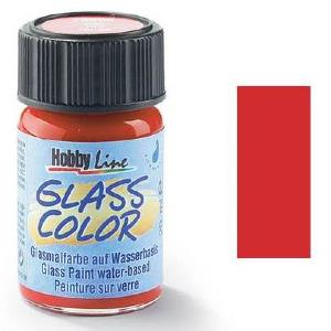 Peinture pour verre Hobby Line, rouge
