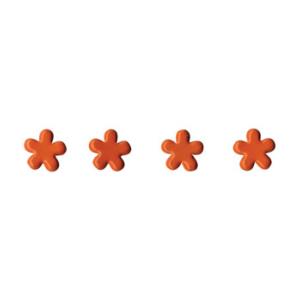 Attache parisienne, fleur, orange