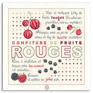 Fiche Lilipoints, La confiture de fruits rouges