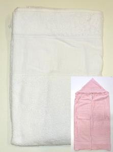 Sortie de bain en éponge, blanc