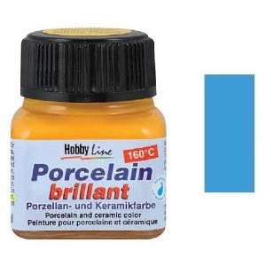 Peinture pour porcelaine Hobby Line, bleu clair