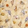 Tissu, Jenn Timeless, souris et fromages