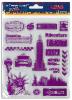 Tampon transparent, set New York