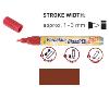 Peinture pour porcelaine Hobby Line, stylo, pailleté, brun