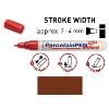 Peinture pour porcelaine Hobby Line, stylo, brun