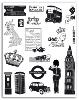 Tampon transparent, set Londres