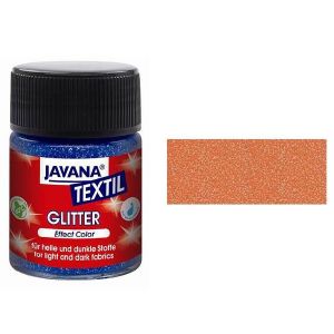 Peinture pour tissus Javana Textil, pailletée, bronze