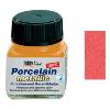Peinture pour porcelaine Hobby Line, métallisée, rouge