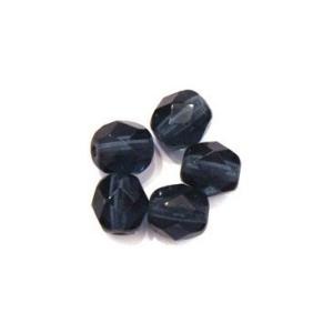 Perles à facette 4mm, gris-bleu