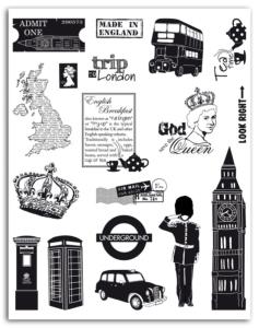 Tampon transparent, set Londres