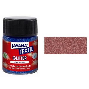 Peinture pour tissus Javana Textil, pailletée, brun