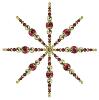 Etoile en fil d'acier pour décoration en perles