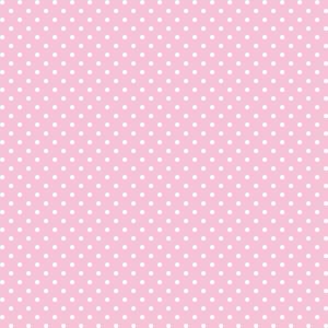 Feuille de feutrine semi-rigide 1mm, rose clair à pois