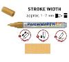 Peinture pour porcelaine Hobby Line, métallisée, stylo, or contour