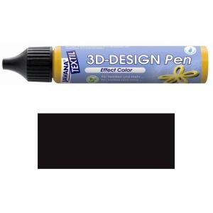 Peinture pour tissus Javana Textil, 3D Design pen, noir