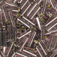 Tubes 6mm métalliques, améthyste