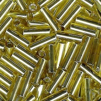 Tubes 6mm métalliques, doré