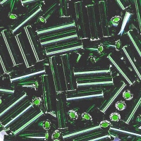 Tubes 6mm métalliques, émeraude