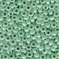 Rocailles 2,5mm, nacrées, turquoise