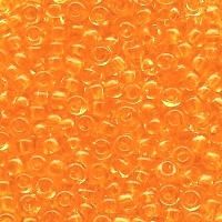 Rocailles 2,5mm transparentes, orange