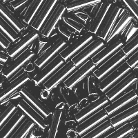 Tubes 6mm métalliques, hématite