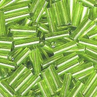 Tubes 6mm métalliques, anis