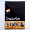 Album accordéon pour scrapbooking, 10,8x14,6cm, noir