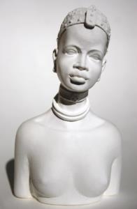 Powertex, Plâtre, masaï Nola, buste