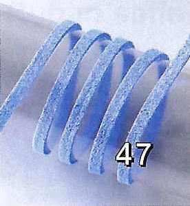 Cordon d'alcantara de 3mm, bleu clair